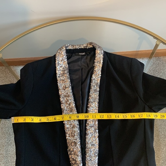 A.N.A. Open Blazer with sequined collar - Picture 11 of 16